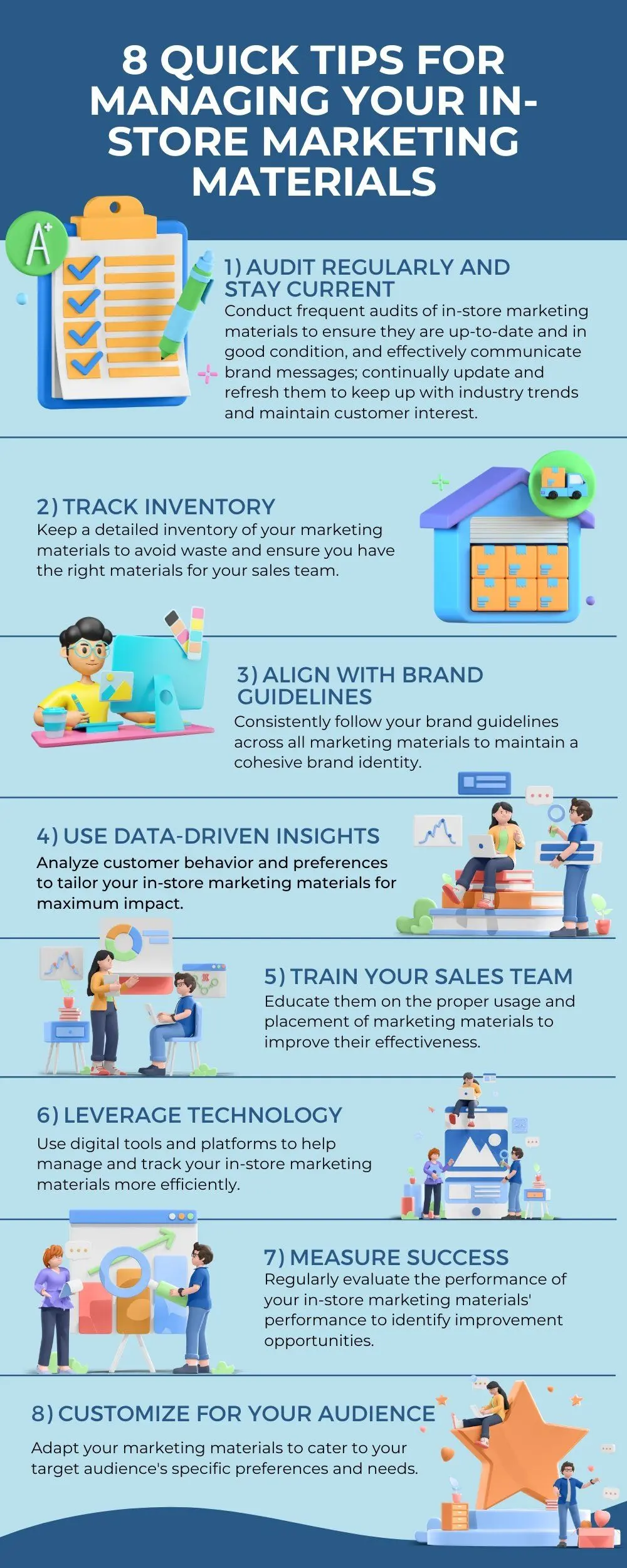 Managing Your In-Store Marketing Materials Infographic Guide