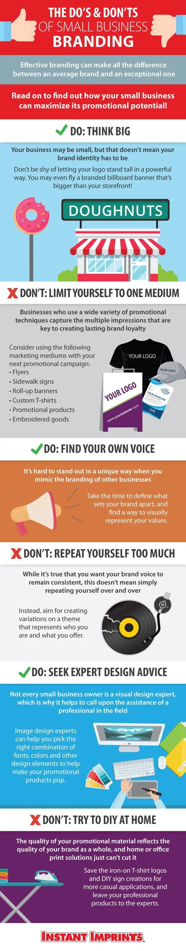 The Do’s and Don’ts of Small Business Branding Infographic