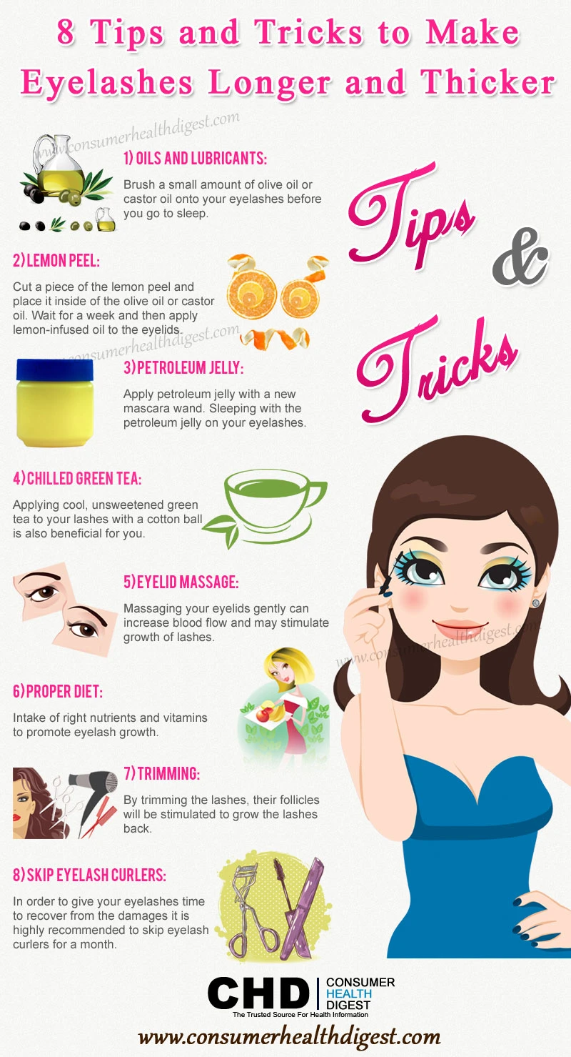 8 Beauty Tips For Longer And Thicker Eyelashes Including Natural Remedies And Growth Serums For Beautiful Lashes And A Stunning Look