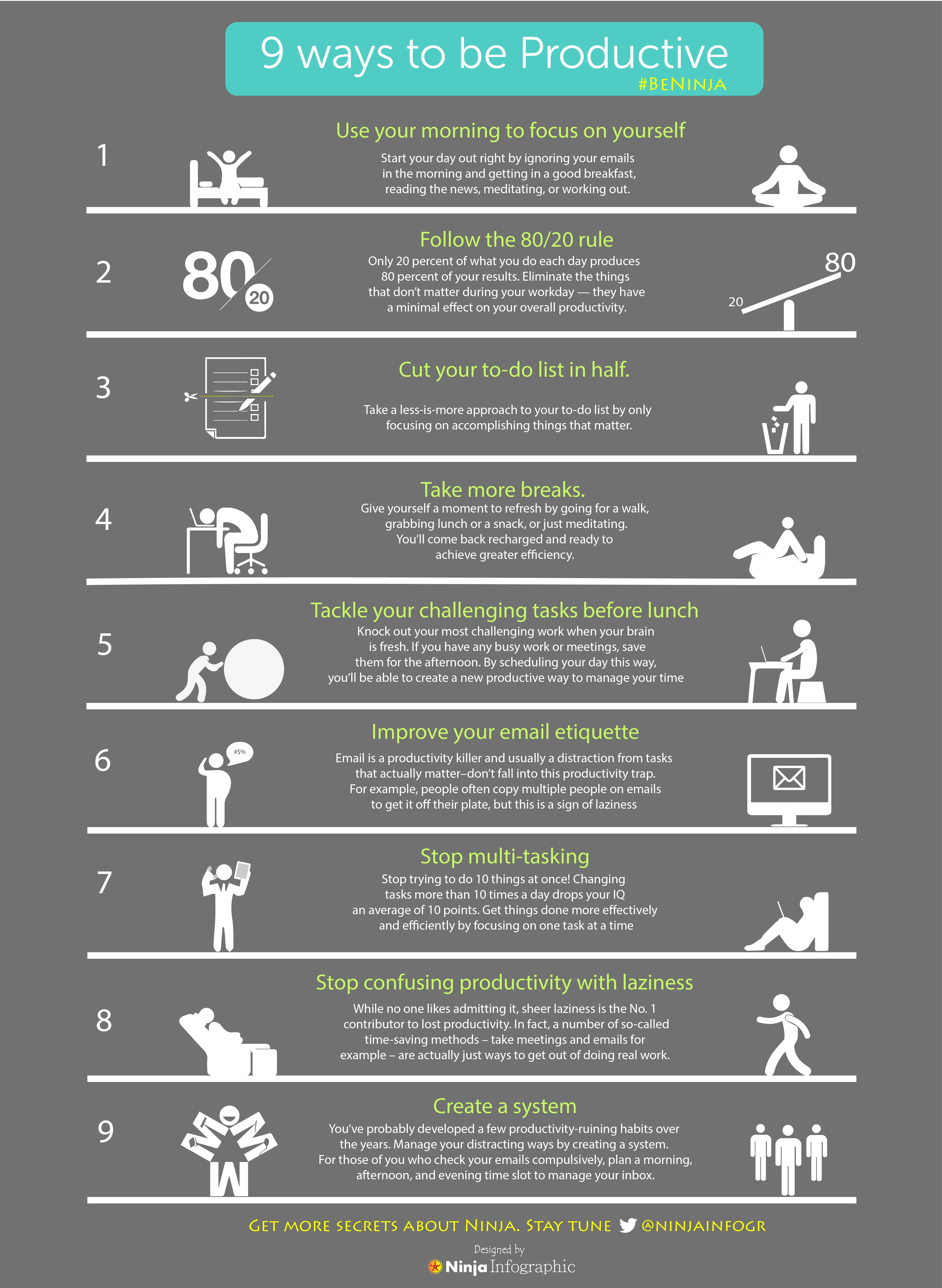 9 Ways To Be Productive