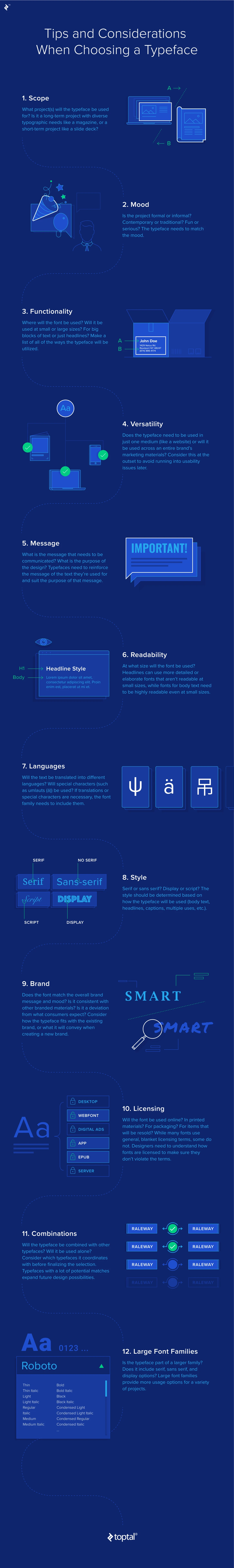 Infographic Tips For Choosing The Right Typeface Improve Design And Readability. Consider Font Style, Size, And Hierarchy For Effective Communication.