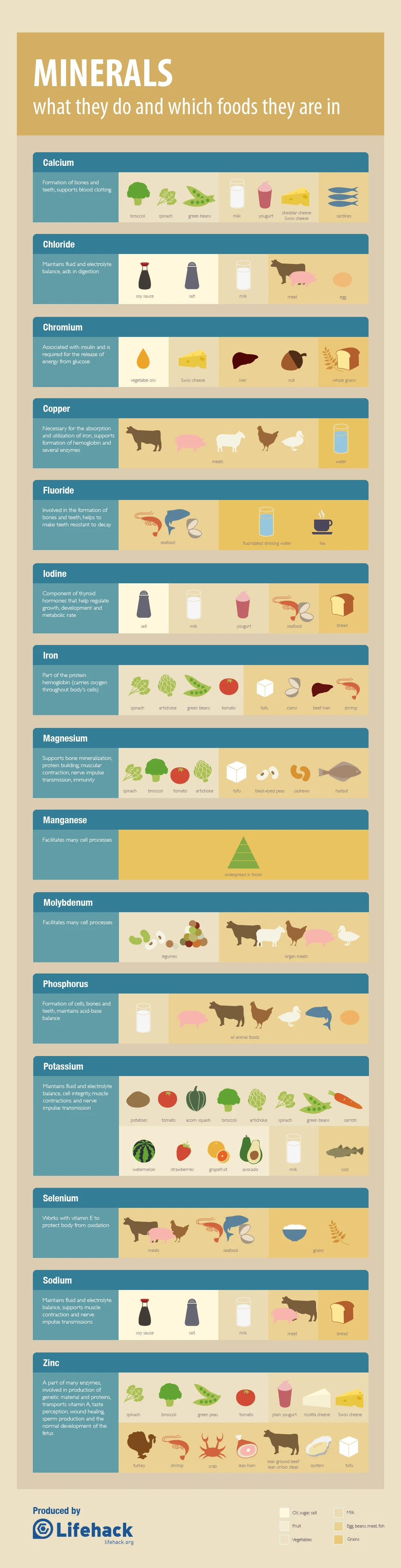 Nutrition Minerals Cheat Sheet With Food Sources For Essential Minerals Like Calcium Iron Magnesium And Zinc For A Balanced Diet And Healthy Lifestyle.